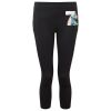 Women's TriDri® recycled performance leggings 3/4 length Thumbnail